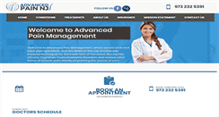 Desktop Screenshot of advancedpainnj.com
